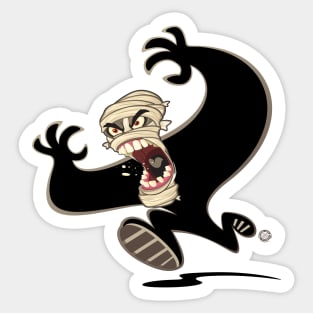 Halloween Mummy Shadow Runner Sticker